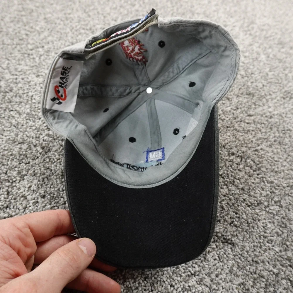 VTG Kevin Harvick Hat Mens Strap Back Cap Gray Black Nascar 10 Goodwrench Racing